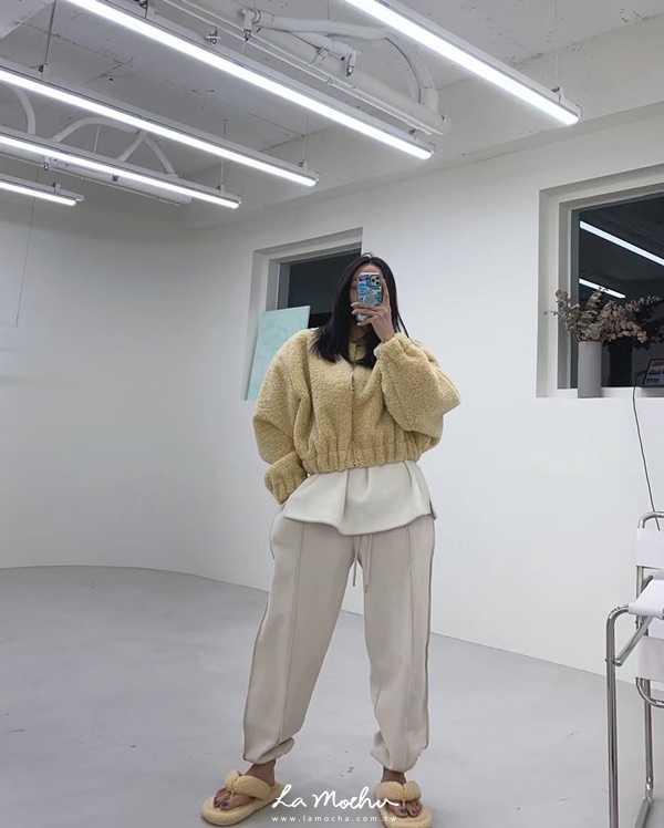 (限量商品)兩色可愛羔羊毛外套